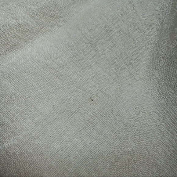 Flax Dress Midi Linen White Casual Beach Summer Lagenlook Modest Size Small - Picture 5 of 7